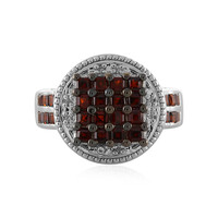 Anello in argento con Granato Rosso