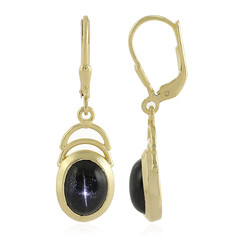 Orecchini in argento con Diopside Stellato d'India