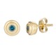 Orecchini in argento con Diamante Blu I2