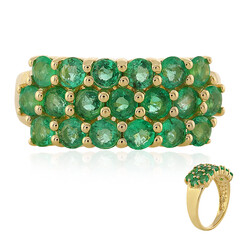Anello in oro con Smeraldo Etiope
