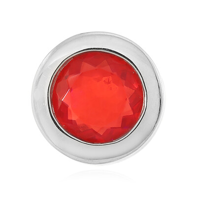 Ciondolo in argento con Opale Rosso dell'Etiopia (MONOSONO COLLECTION)