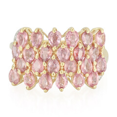 Anello in oro con Zaffiro Padparadscha (non riscaldato) (AMAYANI)