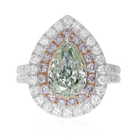 Anello in oro con Diamante Verde SI1 (CIRARI)