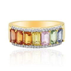 Anello in oro con Zaffiro Fancy (Adela Gold)