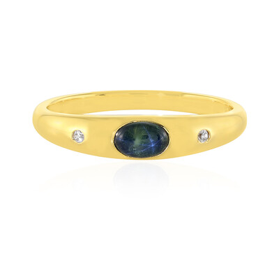 Anello in argento con Zaffiro Stellato Blu