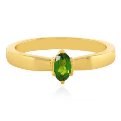 Anello in argento con Diopside Russo