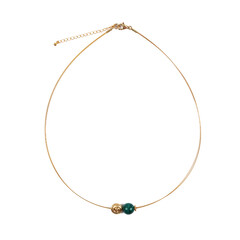 Collana in acciaio inossidabile con Malachite