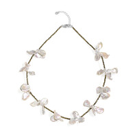 Collana in argento con Perla Keshi (TPC)