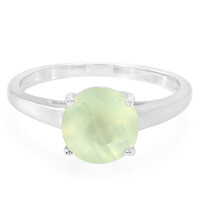 Anello in argento con Prehnite