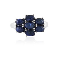 Anello in argento con Zaffiro Stellato Blu
