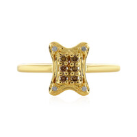 Anello in argento con Diamante Champagne I3