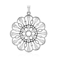 Ciondolo in argento con Topazio Bianco