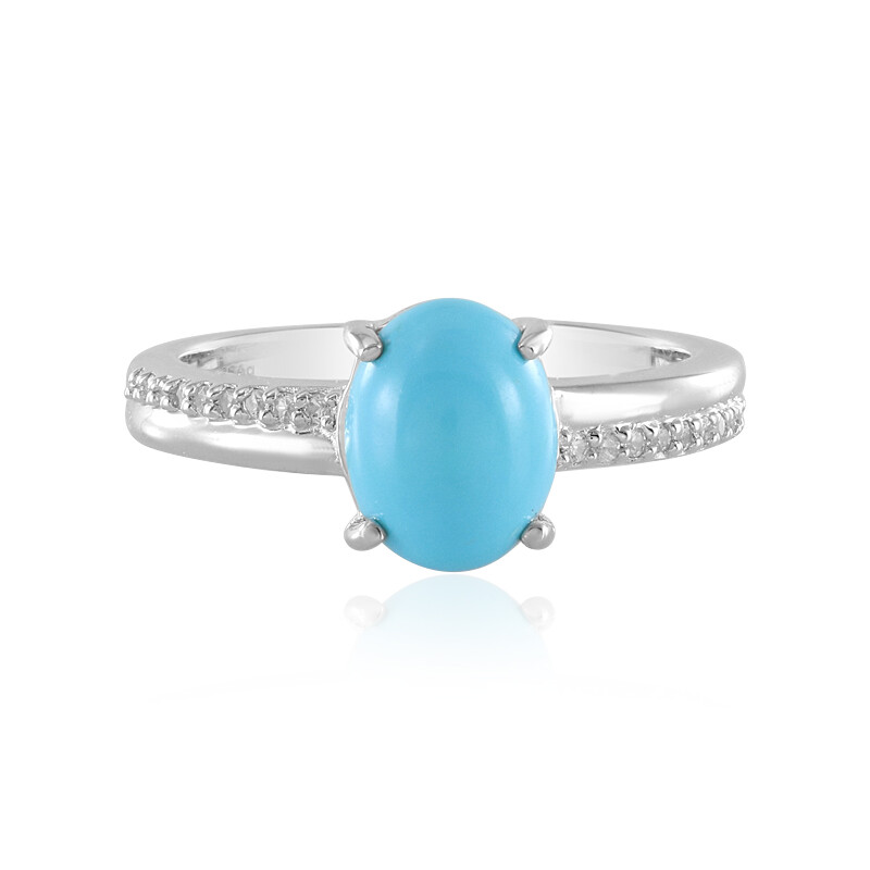 Anello Long Boho Martellato - Argento 925 con Turchese o Occhio di Tigre