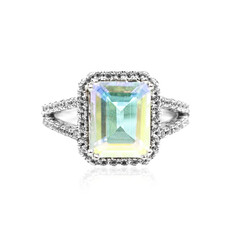 Anello in argento con Topazio Moonlight