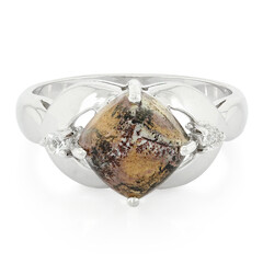 Anello in argento con Diaspro Dentritico Sonora