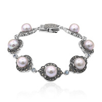Bracciale in argento con Perla di Acqua Dolce (Annette classic)