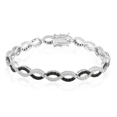 Bracciale in argento con Spinello Nero