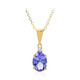 Collana in oro con Tanzanite AAA