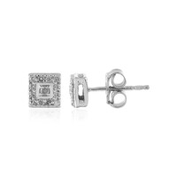Orecchini in argento con Diamante I1 (I)