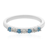 Anello in argento con Zircone Blu