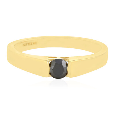 Anello in argento con Diamante Nero