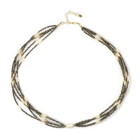 Collana in argento con Perla d'Acqua Dolce Bianca (Riya)