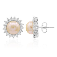 Orecchini in argento con Perla di Acqua Dolce (TPC)