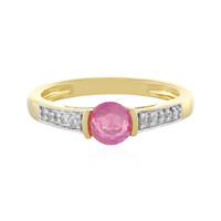 Anello in argento con Zaffiro Rosa del Madagascar