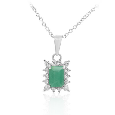 Collana in argento con Smeraldo Brasiliano