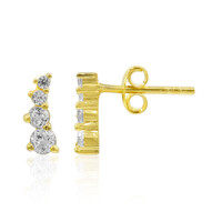 Orecchini in argento con Topazio Bianco