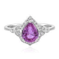 Anello in oro con Zaffiro Rosa (CIRARI)