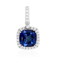Ciondolo in argento con Topazio Blu Royal