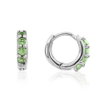 Orecchini in argento con Tsavorite
