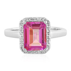Anello in argento con Topazio Anniversario