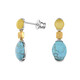 Orecchini in argento con Turchese (dagen)