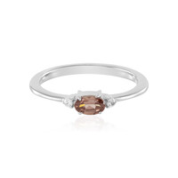 Anello in argento con Zircone Rosa
