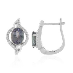Orecchini in argento con Tanzanite (non riscaldata)