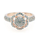 Anello placcato in oro con Diamante Fancy