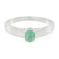 Anello in argento con Smeraldo Zambia