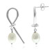 Orecchini in argento con Perla d'Acqua Dolce Bianca (Joias do Paraíso)