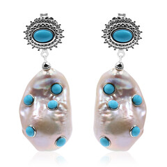 Orecchini in argento con Perla di Acqua Dolce (Dallas Prince Designs)
