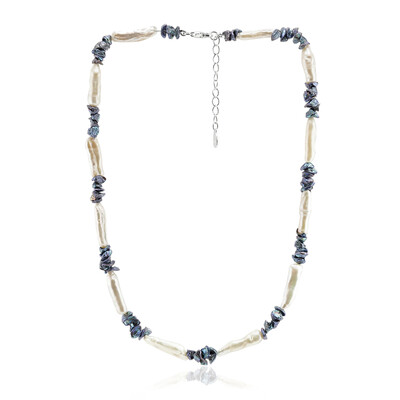 Collana in argento con Perla Keshi (TPC)