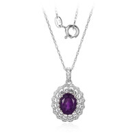 Collana in argento con Ametista Zambiana