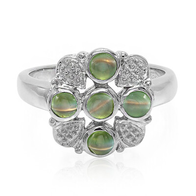 Anello in argento con Alessandrite Occhio di Gatto