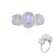 Anello in argento con Pietra di Luna Arcobaleno