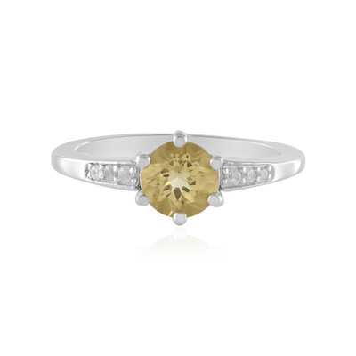 Anello in argento con Berillo Giallo