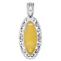 Ciondolo in argento con Ambra Baltica