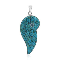 Ciondolo in argento con Turchese Kingman Mohave Blu (Art of Nature)