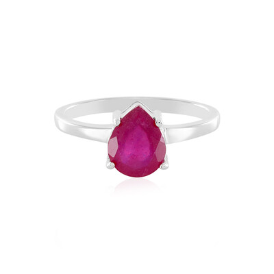 Anello in argento con Rubino del Madagascar