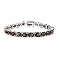 Bracciale in argento con Quarzo Fumè